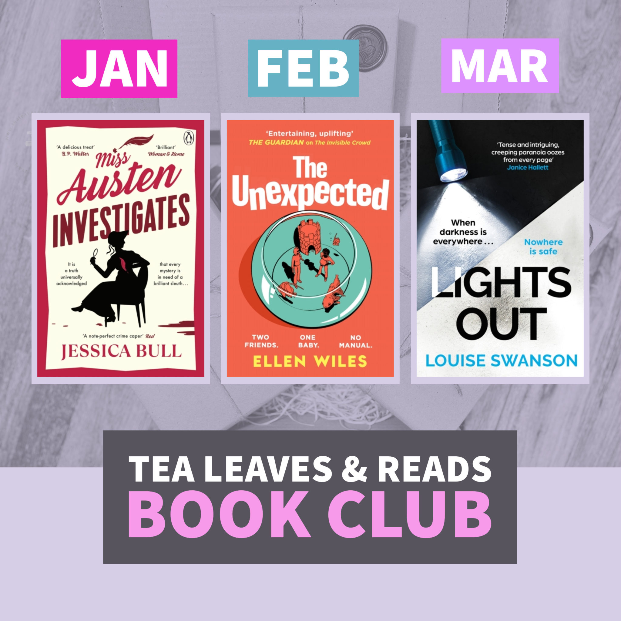 Tea Leaves & Reads Book Club Subscription January March 2025 Tea