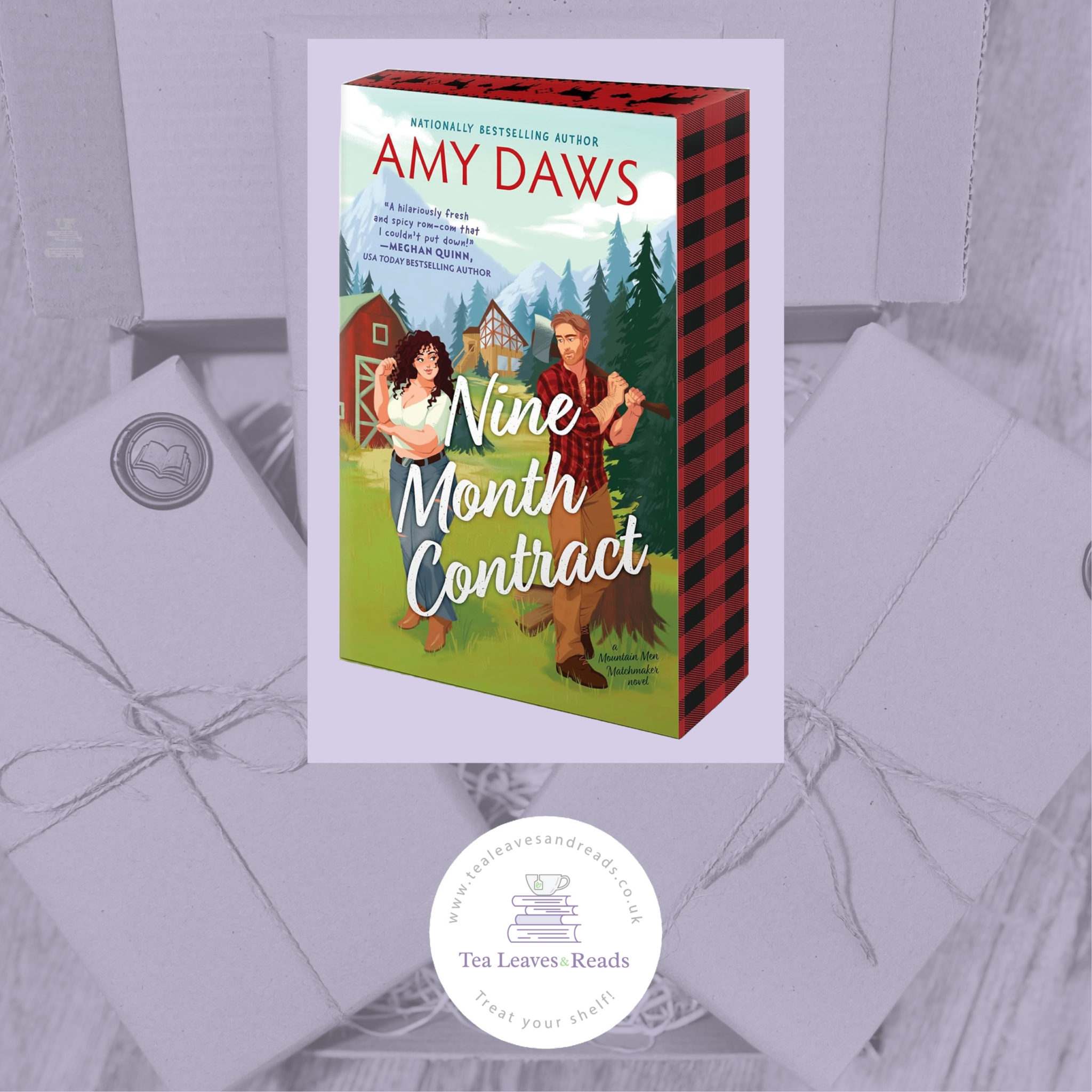 Nine Month Contract by Amy Daws (Sprayed Edges) - Tea Leaves & Reads