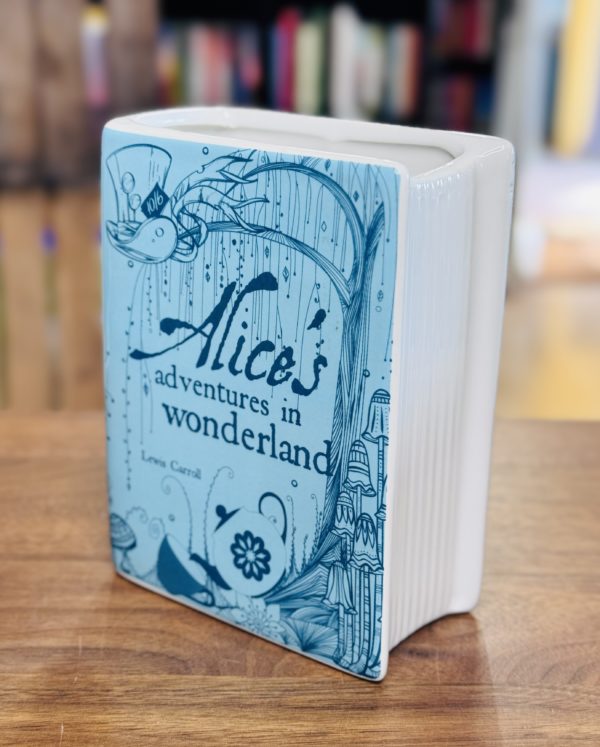 Alice's Adventures in Wonderland Ceramic Book Vase